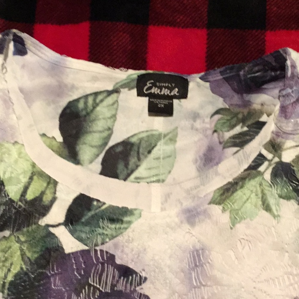 Formal floral blouse